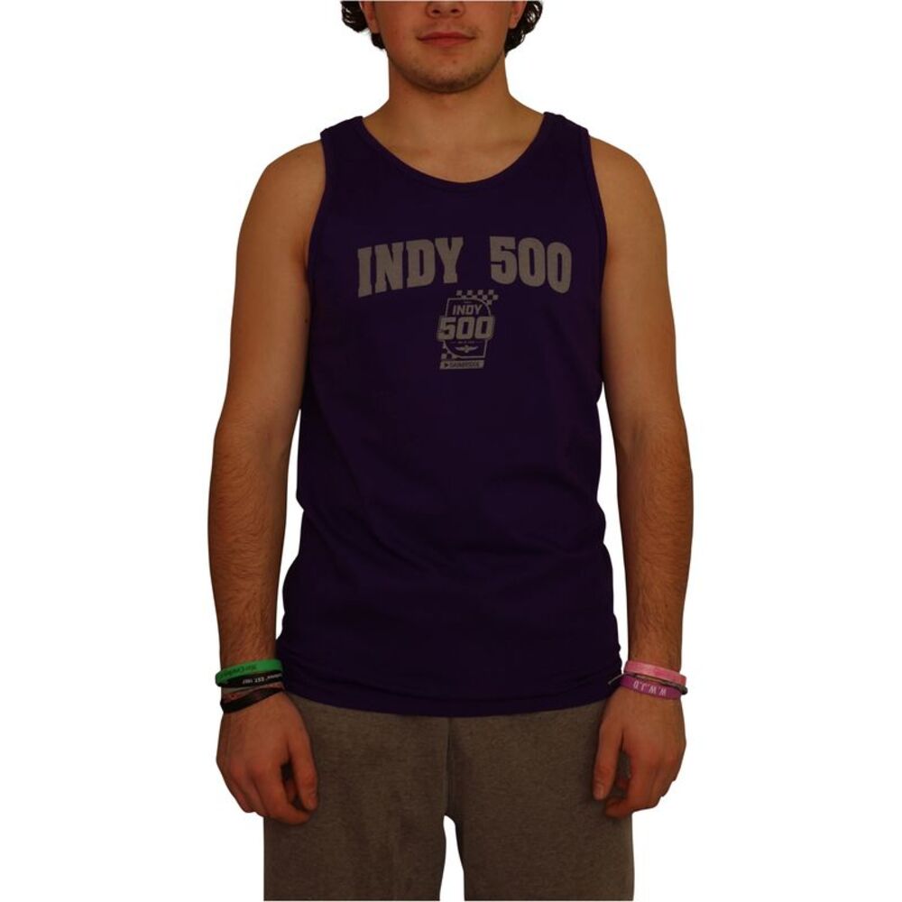 Indy 500 Mens Logo Print Tank Top, NWT